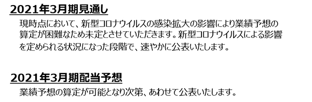 2019年3月期見通し:概要